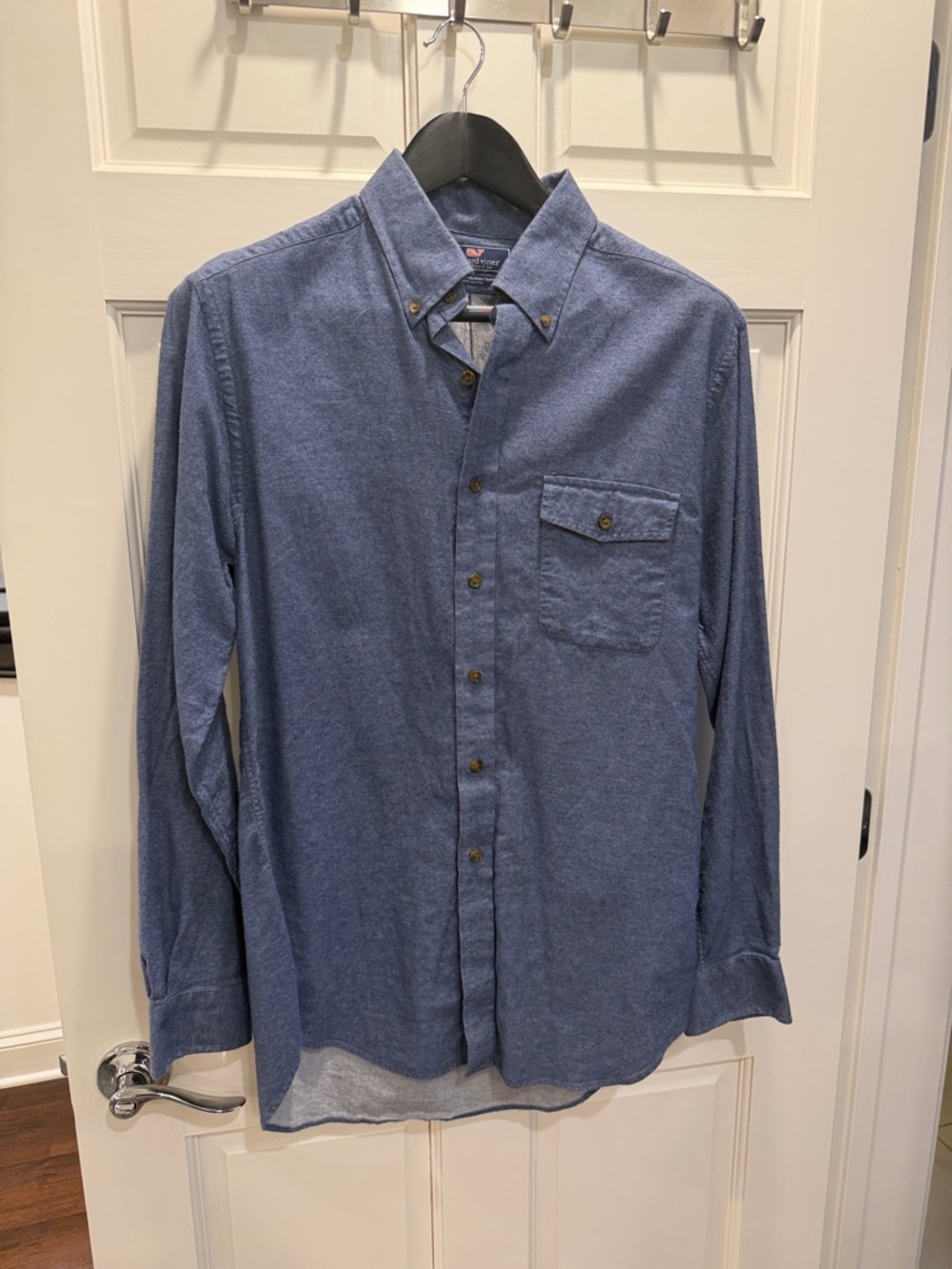 Vineyard Vines Men's Slim Fit Crosby Button-Down Shirt in Heather Blue